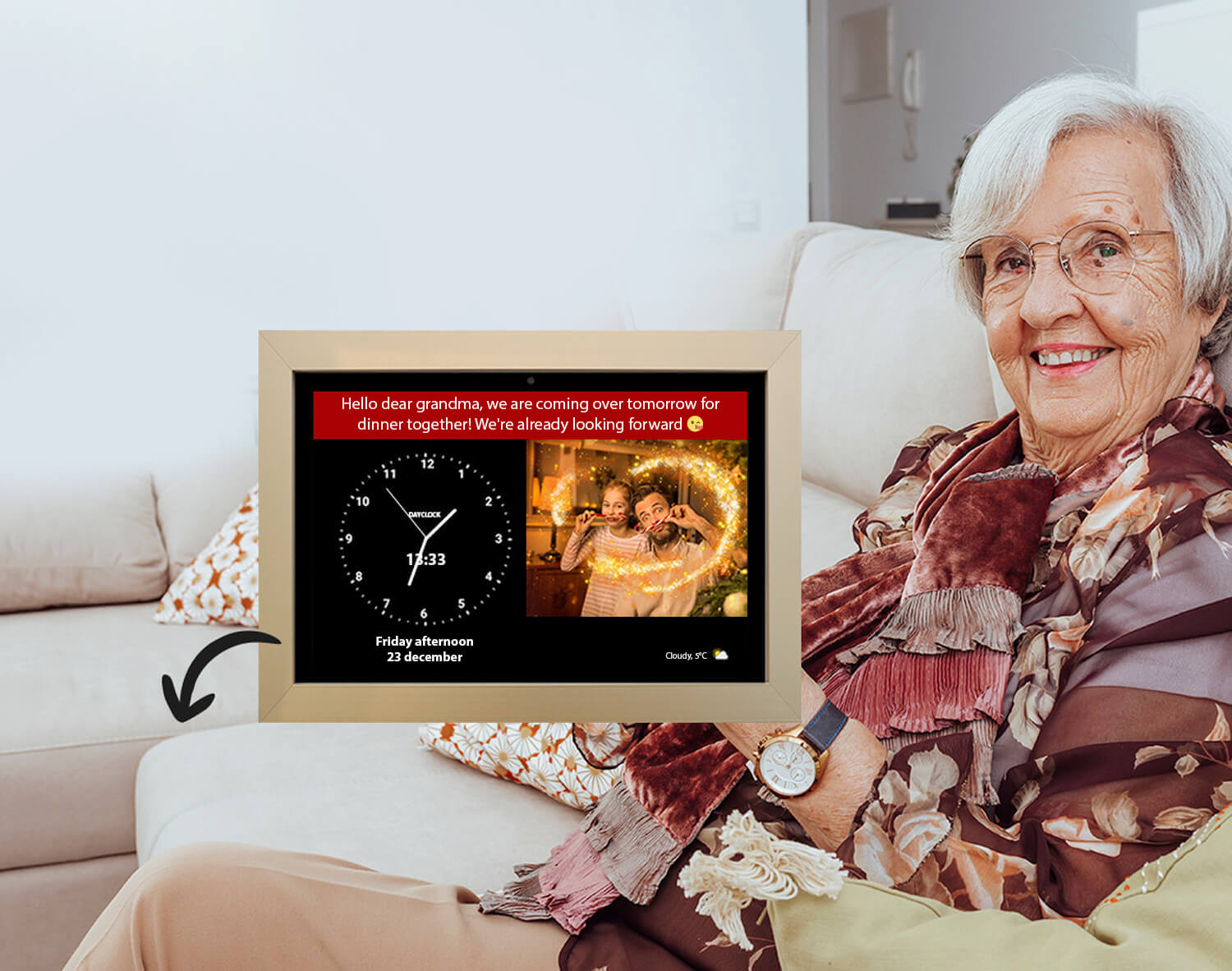 Elderly people only have<br>to watch the clock