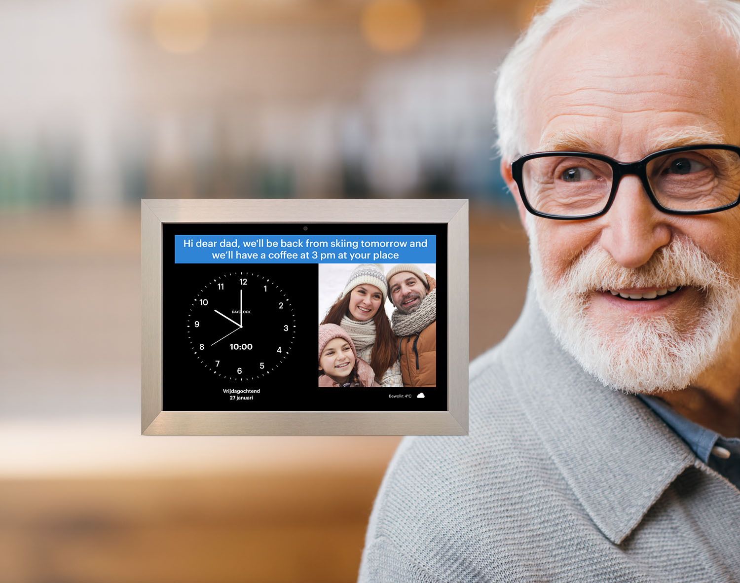 Elderly people only have<br>to watch the clock