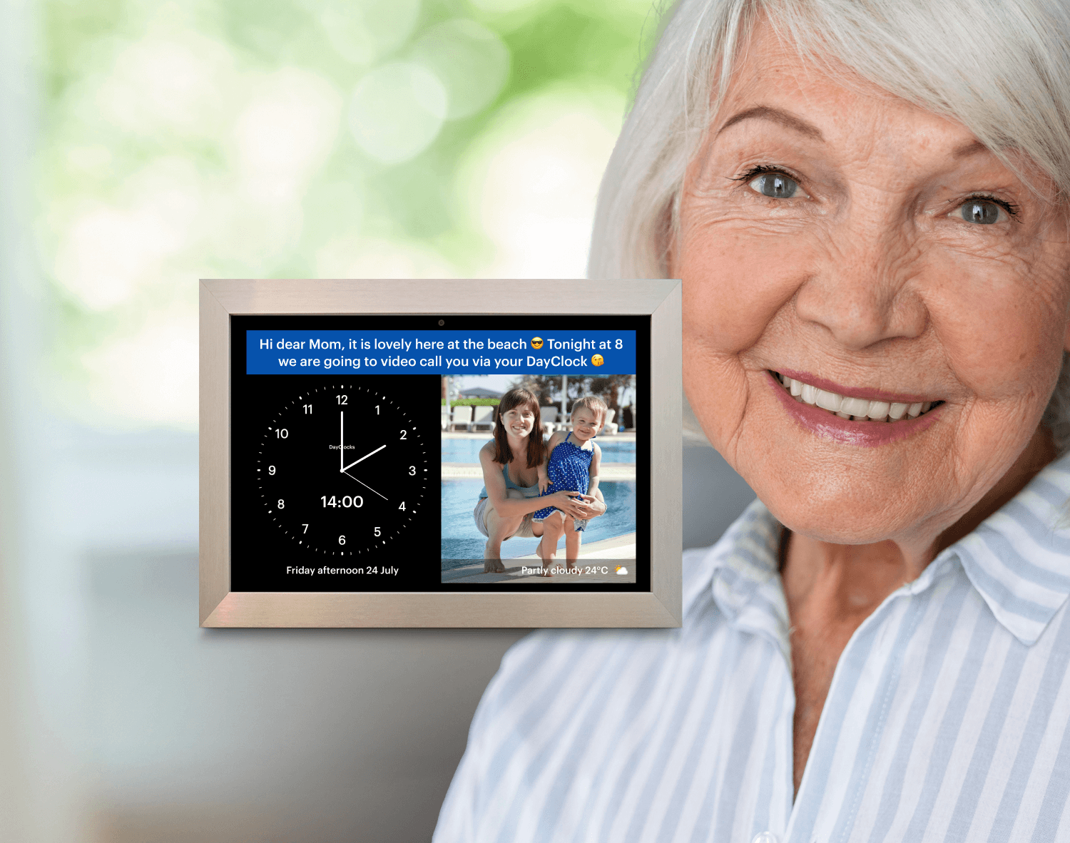 Elderly people only have<br>to watch the clock